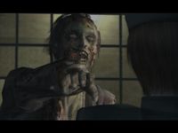 une photo d'Ã©cran de Resident Evil Rebirth sur Nintendo Gamecube